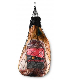 Boned PDO Prosciutto di San Daniele with the typical Addobbo shape