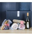 Gift box Slice of San Daniele Ham, Salami, Bacon, Loin and White Wine