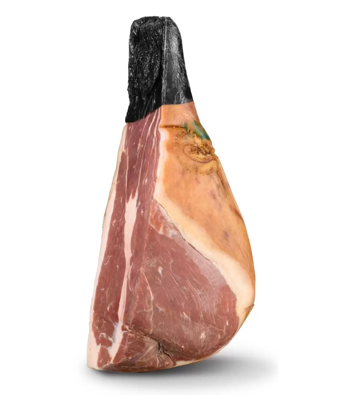 Coffret cadeau avec la moitié du jambon cru San Daniele, salami, bacon, longe et vin blanc